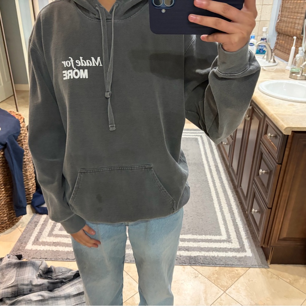Gray Words of Affirmation Hoodie